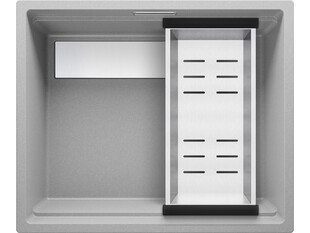 Granieten aanrecht met enkele spoelbak en grootste spoelbak XXL Zürich 60 Line Level + Gratis
